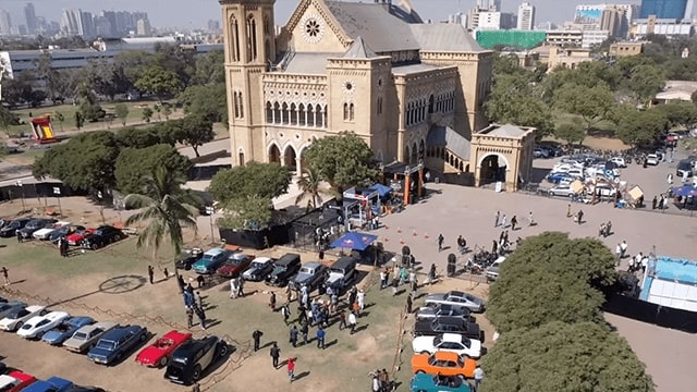 The 2025 Antique Cars Show held at Frere Hall, Karachi